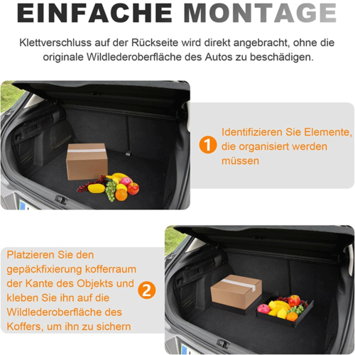 3 Stück Kofferraum Organizer Nylon Aufkleber Gepäck Fixierung Cargo Elemente Trenner 2