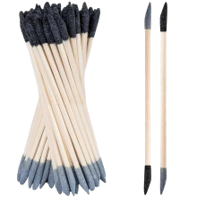 Sanding Sticks 50 Pcs, Double-Ended Tools for Wood & Plastic Models, 120/280 Grit, 5.4 X 0.2 Inch
