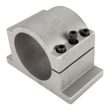 CNC-klembevestigingsbeugelondersteuning 80 mm gegoten aluminium met 3 schroeven voor watergekoelde spindelmotor