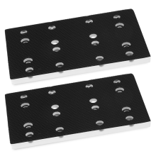Quadratisches elektrisches Schleifpad mit 4 Nägeln und 12 Löchern und Klettverschluss zum Polieren und Schleifen