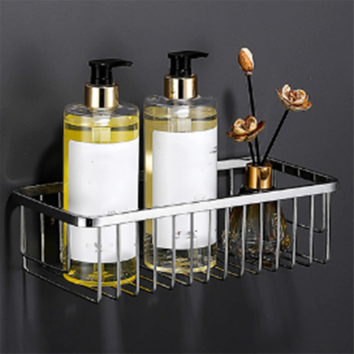 Shower Basket Corner Stainless Steel Bathroom Shelves Organizer Rustproof Wall Mount 2