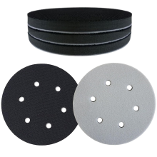 5er-Pack 6-Zoll-Schleifpads mit Klettverschluss – weiche, dichte Polsterpuffer-Rückseite mit EVA-Schaum