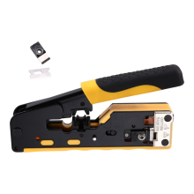 Pinza crimpatrice RJ45 Cat7, pinza crimpatrice Ethernet per connettori passanti Cat6a Cat6 Cat5e