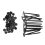 Nylon Universal Cable Tie Buckle, Ties for Car, Self-Locking Zip Holder, CableTies Tool 100 Pcs 2