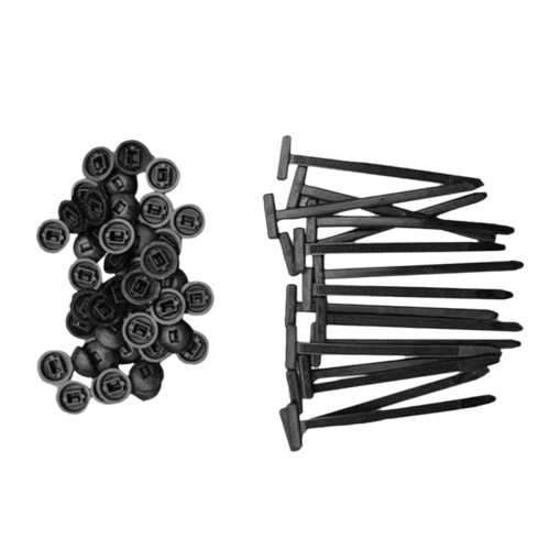 Nylon Universal Cable Tie Buckle, Ties for Car, Self-Locking Zip Holder, CableTies Tool 100 Pcs 1