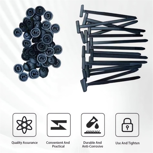 Nylon Universal Cable Tie Buckle Upgrade Multipurpose Plastic Ties Tool Heavy Duty Self Locking 100PCS 2