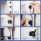 15 Pieces Magnetic Cable Clips Zip Tie Mount Base Wire Holder Multipurpose Ties Management 8