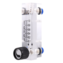 4T 0,1-1L/MIN Acryl Variable Bereich Flow Meter Einstellbare Panel Mount Gas Rotameter Air Rate Controller