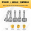14PCS Powerful Socket Hexagonal Wrench Handle Screwdriver Extension Rod Pneumatic Insert 5