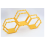 3PCS New Hexagonal Toy Showcase Stand Splicing Honeycomb Storage Rack DIY Tool Green 3