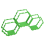 3PCS New Hexagonal Toy Showcase Stand Splicing Honeycomb Storage Rack DIY Tool Green 2