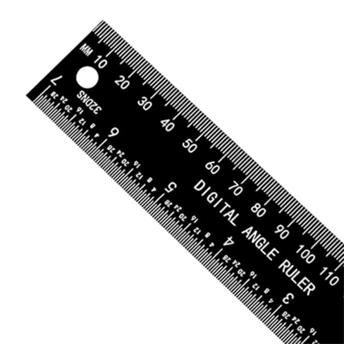 Angle Finder Protractor, 2-in-1 Miter Saw 200mm ABS Ruler, High Accuracy Measuring Tool 2