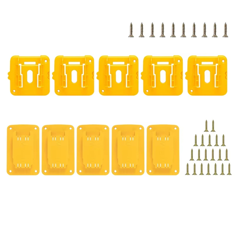 10 Stuks Batterij-Opslagrekmachinehouder Voor 18V Li-Ion Wandmontagegereedschapsbeugel Stroomaccessoire-image