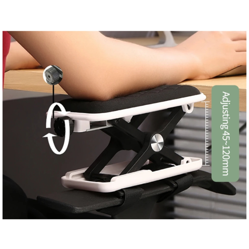 Computer Armrest Pad Extender Hand Bracket Easy Install for Desk Chair Rotatable Mouse Mat Home Office Support Holder 2
