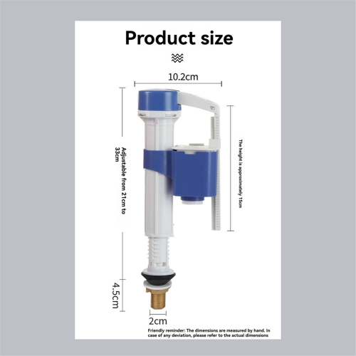 Universal-Wassertank-Zubehör für Toiletten-Einlassventil 3500 G1/2 Schwimmerstopp-Komponenten 2