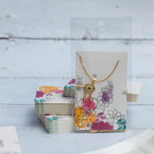 Halskette Display Karten Ohrring Sets Verpackung Halter Schmuck für C 2