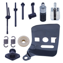 Chainsaw Parts Kit Spare Worm Gear 2-Stroke Bar Plate for 2500 25cc Oil Hose