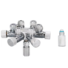 New Aquarium Multi Way CO2 Distributor Splitter Needle Valve, Check Valve Bubble Counter for Solenoid Regulat W02-06