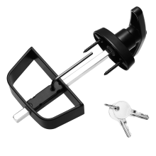 Schuurdeurvergrendeling, veilig en, sloten met 2 sleutels, handgreepvergrendelingsset voor opslagschuur, kippenhokken 5,5 inch steel