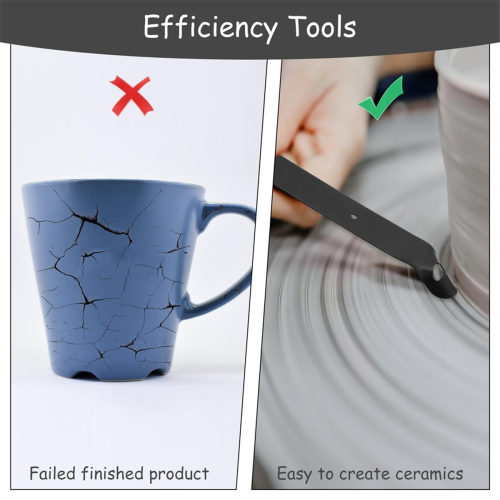 Pottery Trimming Tools,Versatile Clay Toolsm Supplies,Fine Workmanship Prune Tools for Pottery,Dedicated Sharpening 2