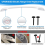 Oven Door Handle Replacement Compatible 316443601 with Screws 4