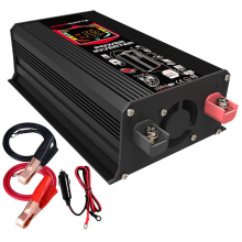 6000W Auto-Wechselrichter DC 12V auf AC 220V Universal-Sinus-Wechselrichter Elektronischer Ladekonverter 2 USB-Ladegeräte für den Außenbereich