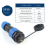 IP68 Wasserdicht Aviation Steckdose Mutter SP16 2-Core Terminal Block 5 Stück 7