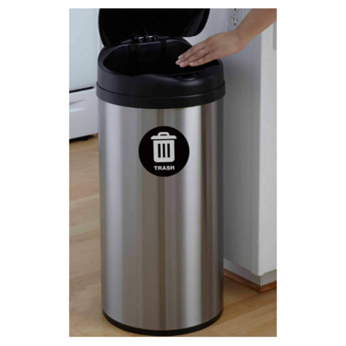 20pcs 5 Inch Special Trash Can Sticker Logo Waterproof 2