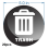 20pcs 5 Inch Special Trash Can Sticker Logo Waterproof 5