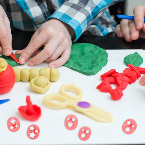 20 pezzi di formine per argilla per orecchini in polimero, 20 forme - Stampi floreali e a forma di cuore 2