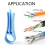 5pcs Network Cable Untwist Tool, Wire Straightener for CAT5/CAT5e/CAT6/CAT7 Wires Pair Separator Tools Blue 6