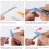 5pcs Network Cable Untwist Tool, Wire Straightener for CAT5/CAT5e/CAT6/CAT7 Wires Pair Separator Tools Blue 3