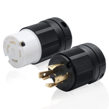 30A Vergrendelbare stekker/connector voor generator, NEMA L14-30P & L14-30C, 125/250V 3-polige 4-draads aarding elektrische vervanging