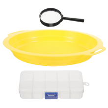 Gold Becken Werkzeuge Panning Filter Sortierung Sieben Mesh Sieb Kunststoff Multi Funktionale Tragbare Mini Größe
