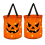 Halloween Candy Bag with Pumpkin Pattern Reusable Trick or Treat B 1