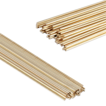 Lot de 40 baguettes de brasage en laiton HS221, diamètre 1/2 lb, 5/64 po, rondes, bronze nu, auto-fondantes