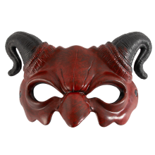 Maschera da pecora a mezza faccia in schiuma PU per feste di carnevale di Halloween, accessori per spettacoli di danza cosplay