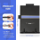 2 Pack Desktop Document Holder Stand with 7 Adjustable Position, Black Metal File Organizer Copyholder 4