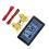 Energiemessgerät, 100 A, Amperemeter, Voltmeter, Wattmeter, Digitalmultimeter, 8–120 V, Batterietester mit Shunt 7