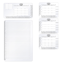 5-pack rechte lijn stencil voor journaling en envelop adressering gids sjablonen set afstand liniaal