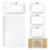 5 Pack Straight Line Stencil for Journaling and Envelope Addressing Guide Templates Set Spacing Ruler 3
