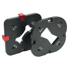 Modello di raggio d'angolo per fresatrice per maschere e modelli per la lavorazione del legno R15/R20/R25/R30/R35/R40/R45/R50