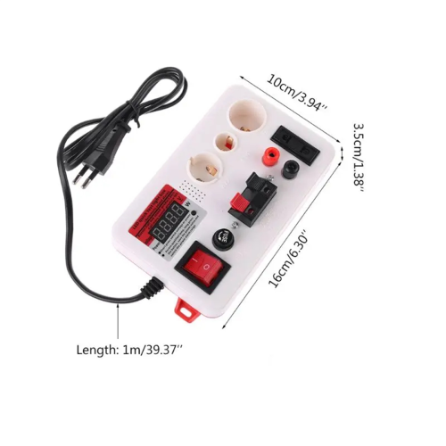 LED-Schnelltester für Lampen, Lichtspannung, Schachbrett-Testbox mit Display, EU-Stecker 2