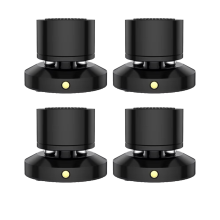4 stuks luidsprekerbasiskabel, legering, verstelbare lade, standaard, isolatievoeten, spikes, 50x45mm
