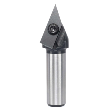 Router Bit Fräser 45 Grad V-förmigen Hartmetall Widerstand zu Biegen Anfasen Gravur