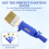 Multi-Angle Paint Brush Extender, Extension Pole Attachments with Two Brushes - Rotating Head, Secure Handle Grip, Walls 5
