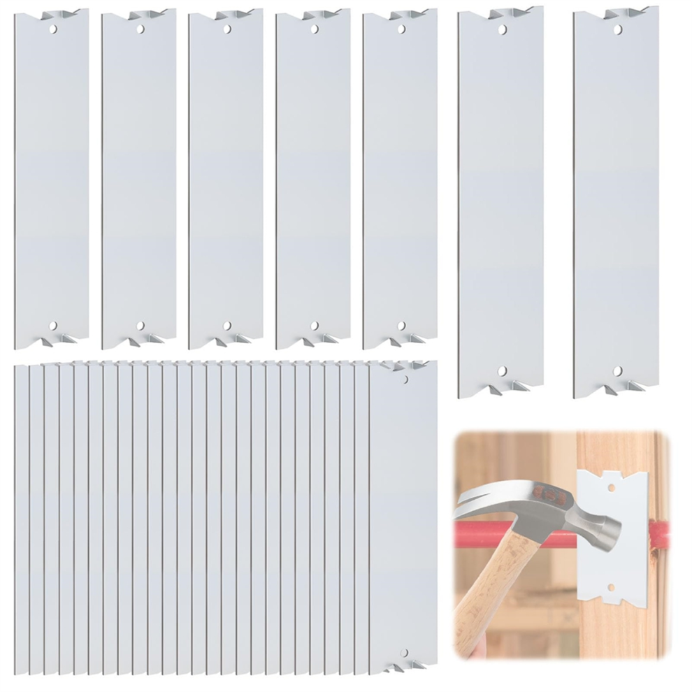 30 Stuks Spijkerbeschermingsschilden Voor Houten Stijlen, 6 X 1,5 Inch Kabeldraadbeschermer, Met Puntige Bedrading-image