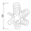 Square Belt Tail Ruler Rounded Template Handmade DIY Leather Making Tool 3