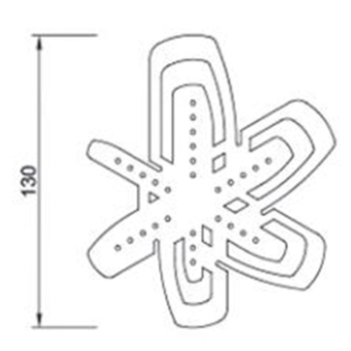 Square Belt Tail Ruler Rounded Template Handmade DIY Leather Making Tool 2