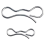 Replace Deck Clip Set 4 194209 Bow Tie Lock Cylindrical Pin 1 194208 Split Pin(8Pack) 4